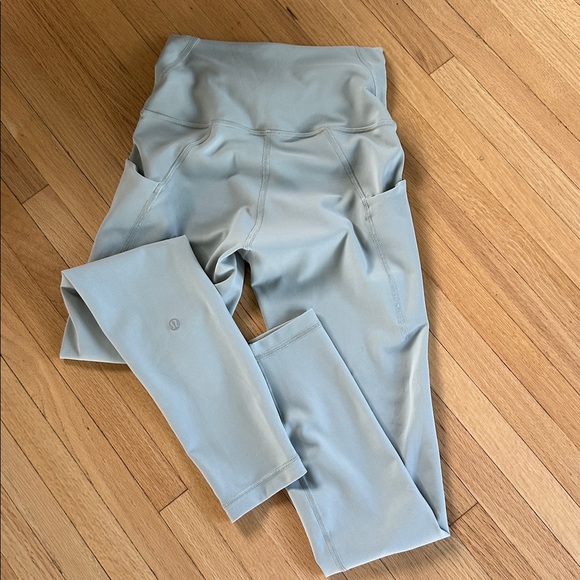 NWOT Lululemon Wunder Train High Rise tight in Jade Grey with pockets - Picture 5 of 11